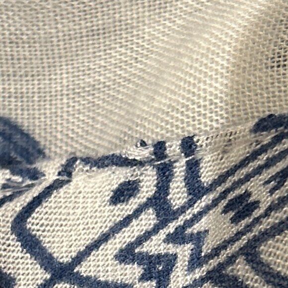 Ruggine OSFA Navy & White Gauzy oversized kimono Boho Chic Cover Up Beach - Picture 7 of 12